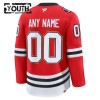 Lasten NHL Chicago Blackhawks Pelipaita Custom 2025-26 Fanatics Centennial Premium Punainen